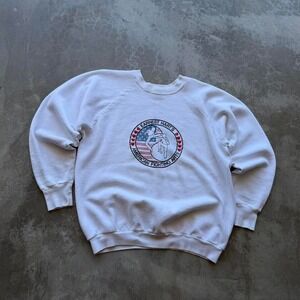 Vintage 90's Earnest Hart's American Fighting Arts white crewneck sweatshirt XL